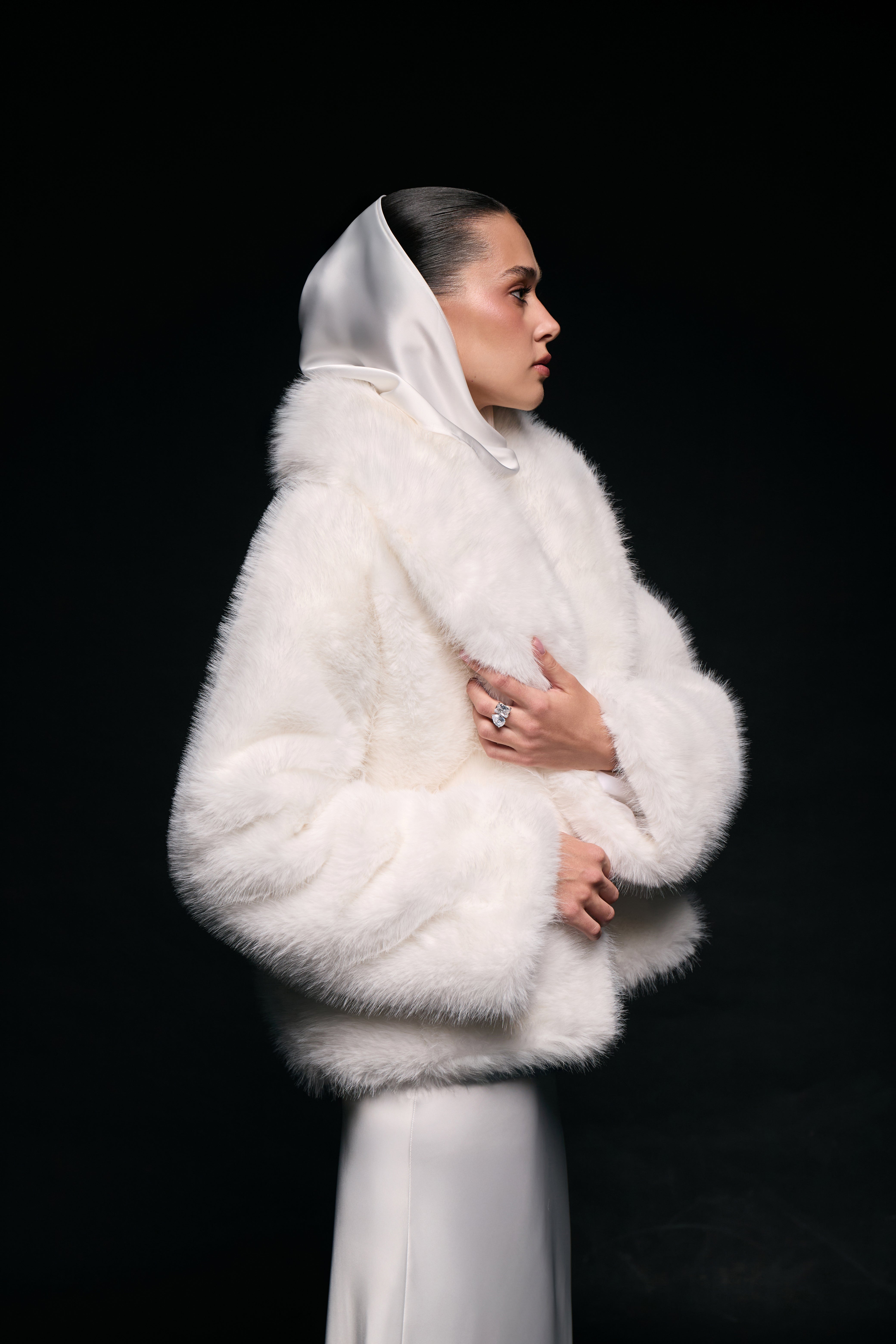 Fur coat mini