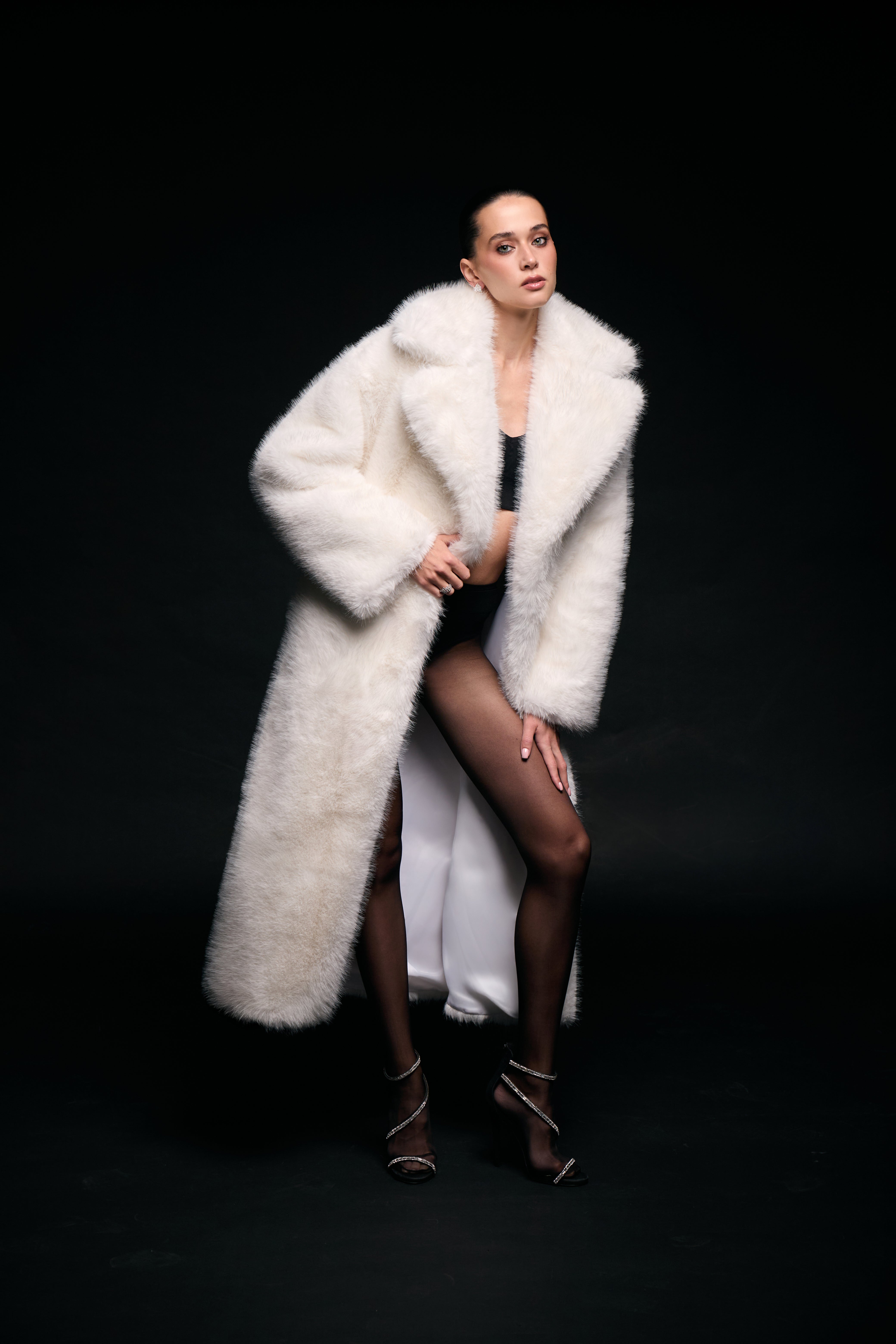 Fur coat maxi