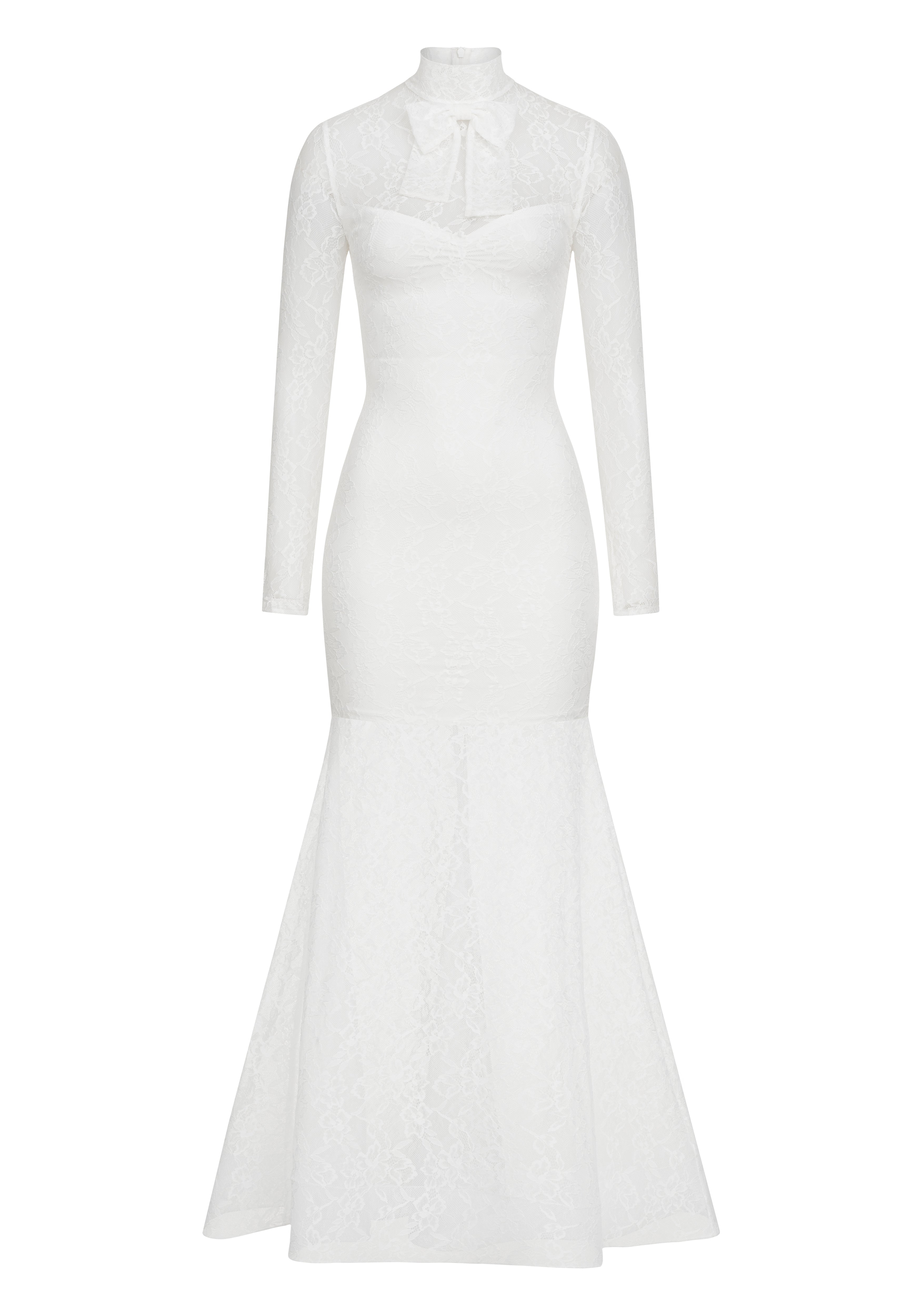 Lace dress біла
