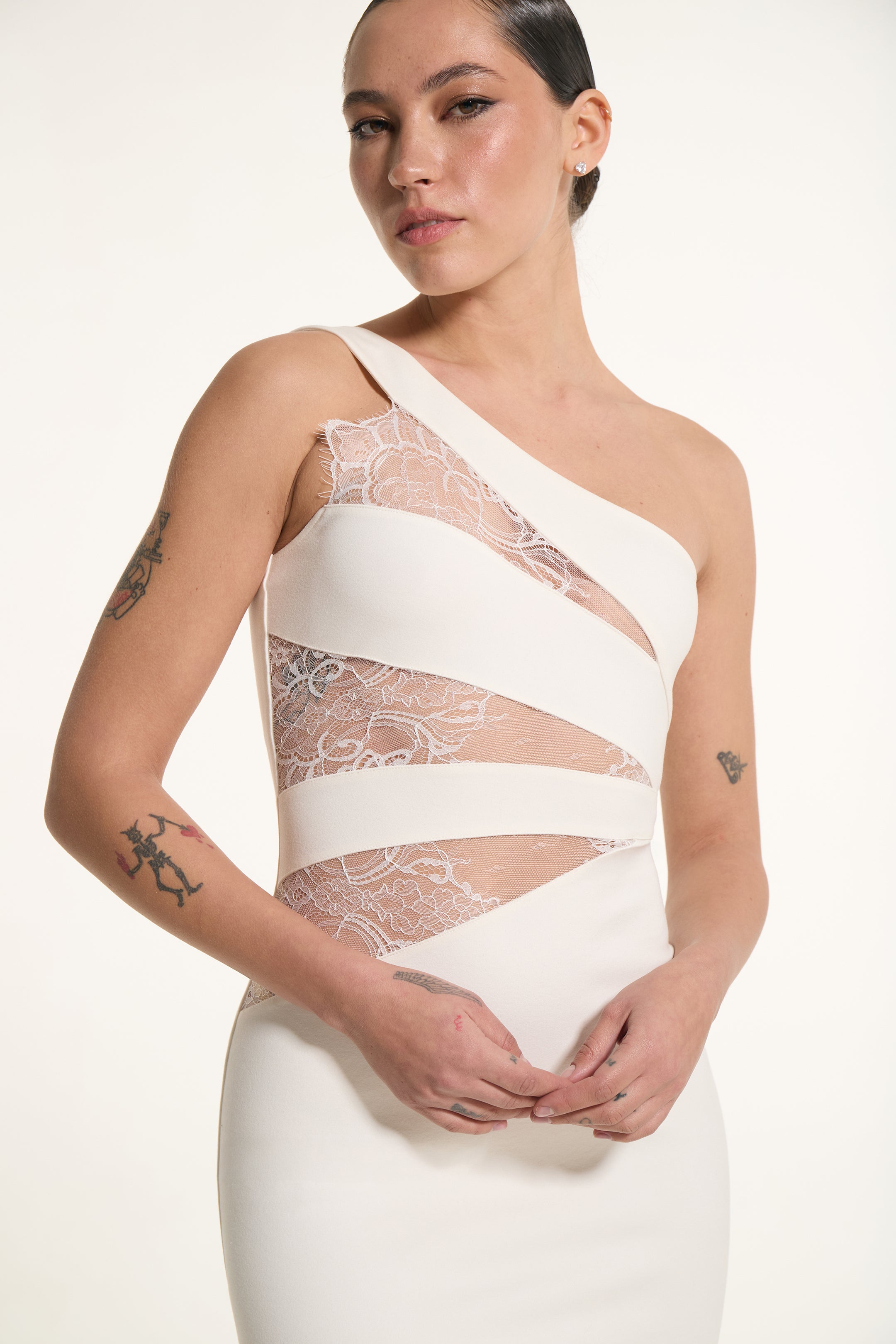 Train dress біла