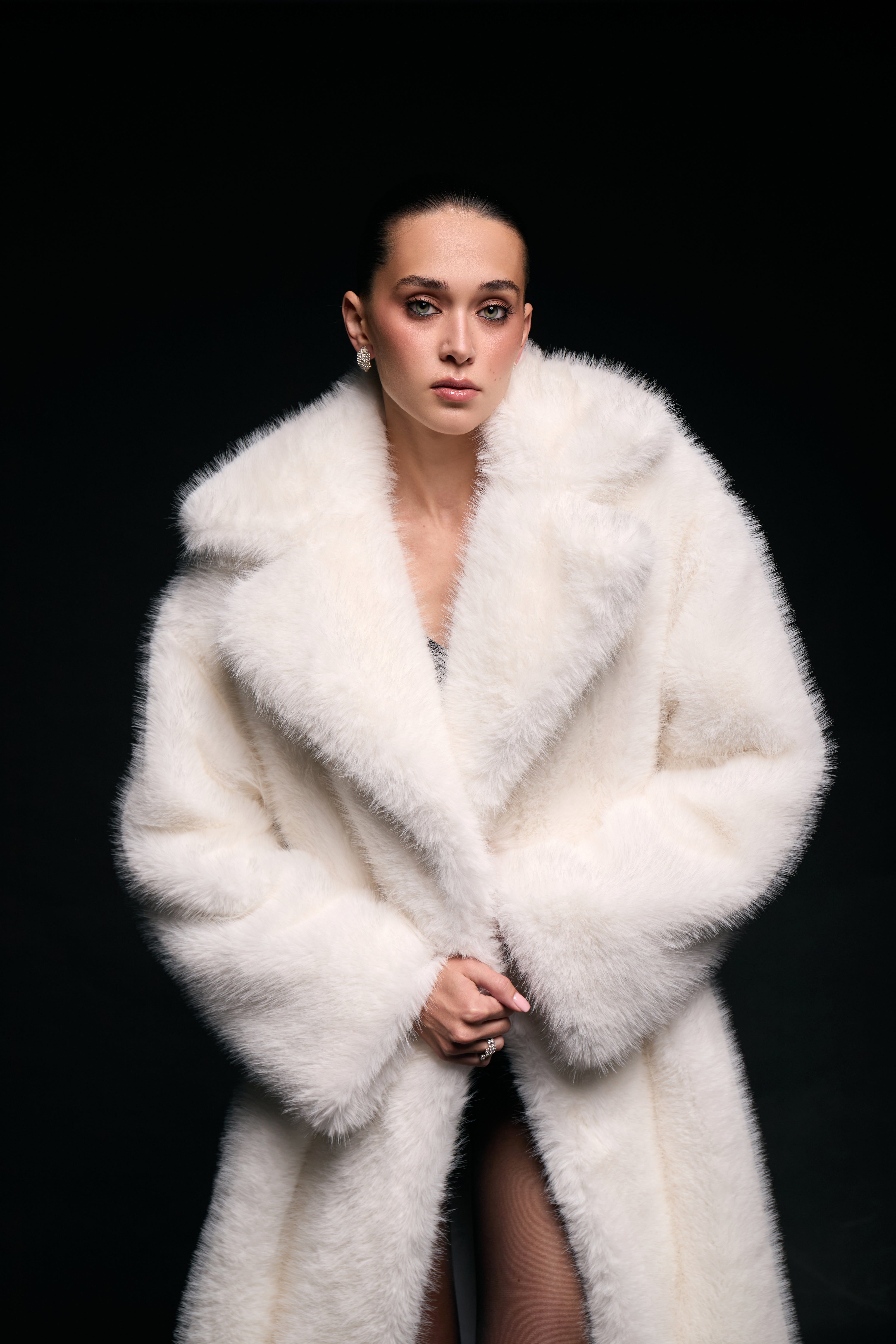 Fur coat maxi
